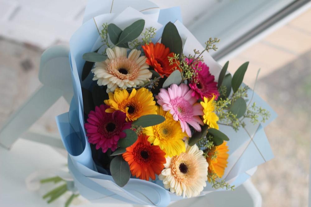 Букет цветов из: Герберы в Горнозаводске