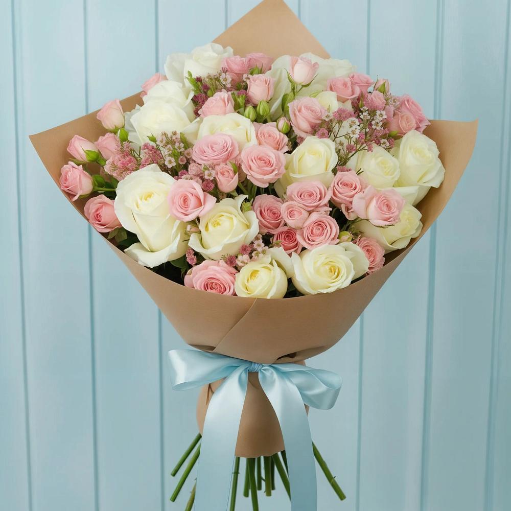 Букет цветов из: Розы в Горнозаводске