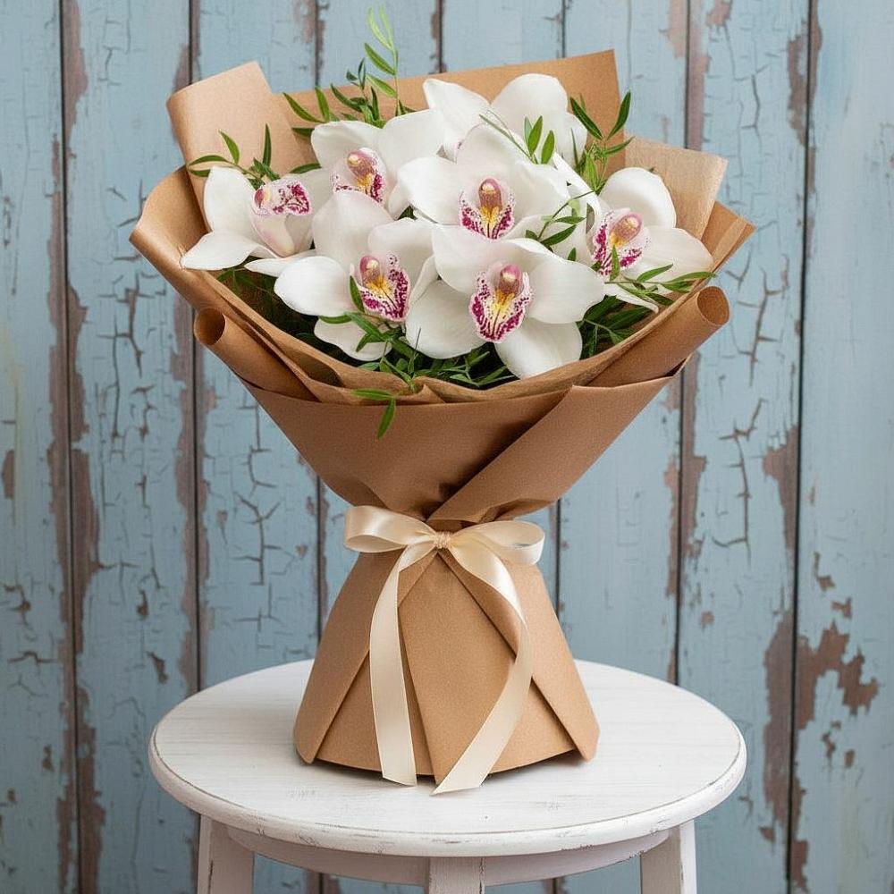 Букет цветов из: Орхидеи и Розы в Горнозаводске