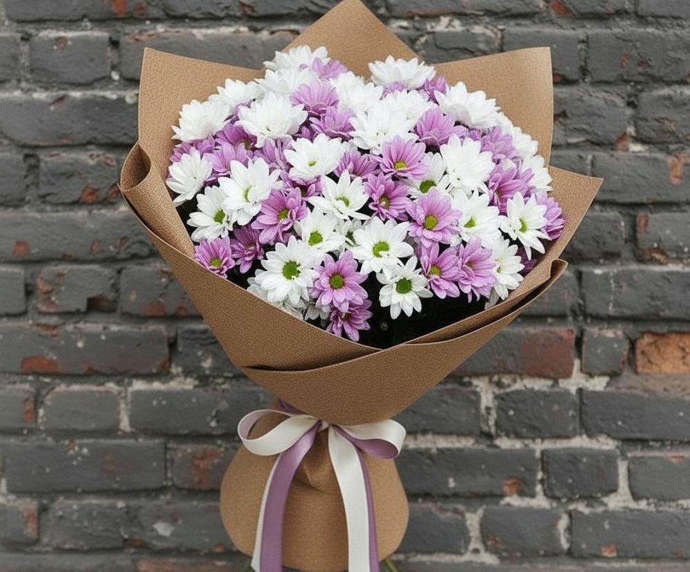 Букет цветов из: Хризантемы в Горнозаводске