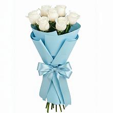 Букет 7 белых роз Проуд #REPLACE_PRED# Горнозаводске