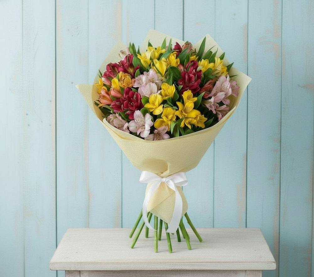 Букет цветов из: Альстромерии в Горнозаводске